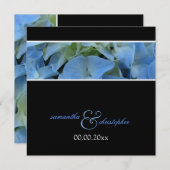 Blue Hydrangea/Hochzeit Einladungen (Vorne/Hinten)