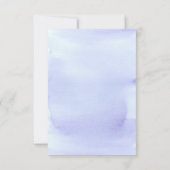 Blue Hydrangea Hochzeit verzögert Ankündigung (Rückseite)