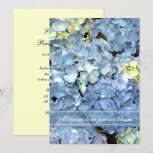 Blue Hydrangea Hochzeitseinladung Einladung
