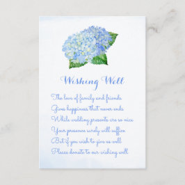 Blue Hydrangea Hochzeitskarten Begleitkarte