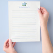 Blue Hydrangea Hochzeitsplanungspassage Flyer (Hand)