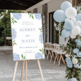 Blue Hydrangea Hochzeitssymbol, Blume Border