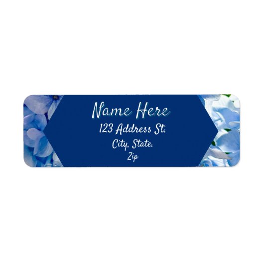 Blue Hydrangea Individuelle Name (Vorne)