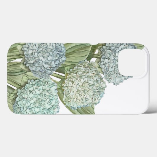 Blue Hydrangea iPhone Wallet Case (Rückseite (Horizontal))