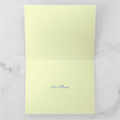 Blue Hydrangea Jegliche Gelegenheit Glückwunschkar Karte (Innenseite)