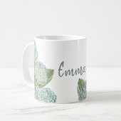 Blue Hydrangea Kaffeetasse (Vorderseite Links)