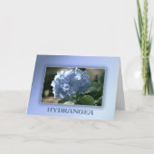Blue Hydrangea Karte (Vorderseite)
