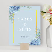 Blue Hydrangea Karten Geschenke Dusche Schildkröte Poster