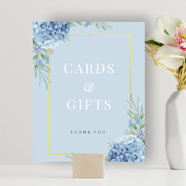 Blue Hydrangea Karten Geschenke Dusche Schildkröte Poster