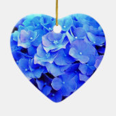 Blue Hydrangea Keramik Ornament (Hinten)