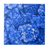 Blue Hydrangea Keramik Tile Fliese (Vorderseite)