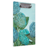 Blue Hydrangea Klemmbrett (Rechts)
