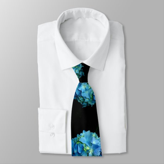 Blue Hydrangea Krawatte (Gebunden)