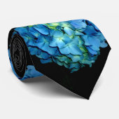Blue Hydrangea Krawatte (Gerollt)