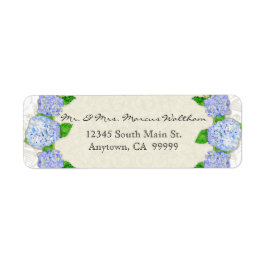 Blue Hydrangea Lace Floral Formal Elegantes Busine