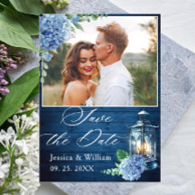 Blue Hydrangea Lantern FOTO Hochzeit Sichern Sie d