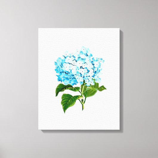 Blue Hydrangea Leinwanddruck (Vorderseite)