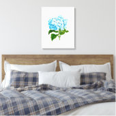 Blue Hydrangea Leinwanddruck (Insitu (Schlafzimmer))