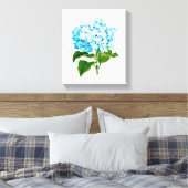 Blue Hydrangea Leinwanddruck (Insitu (Schlafzimmer))