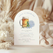 Blue Hydrangea Liebe ist das Brewing Brautparty Ar Einladung