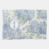 Blue Hydrangea MOM Tea Towel Coastal Gift Geschirrtuch (Horizontal)