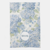 Blue Hydrangea MOM Tea Towel Coastal Gift Geschirrtuch (Vertikal)