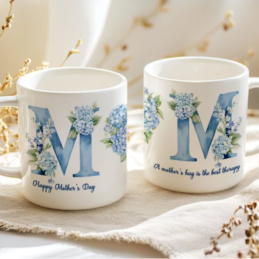 Blue Hydrangea Mothers Day Coffee Mug Kaffeetasse