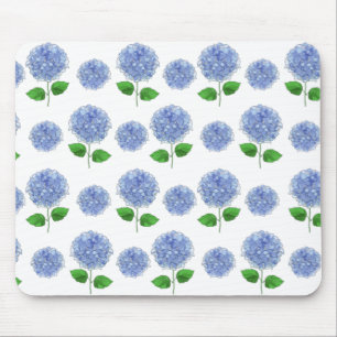Blue Hydrangea Mouse Pad Mousepad
