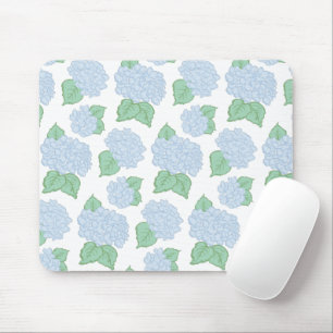 Blue Hydrangea Mouse Pad Mousepad