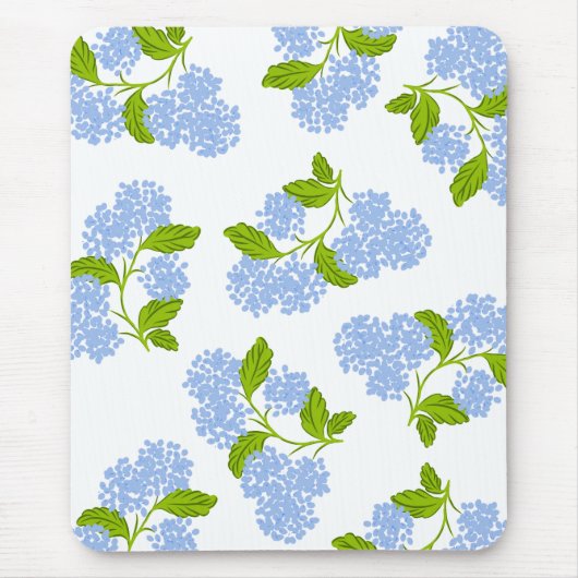 Blue Hydrangea Mousepad (Vorne)