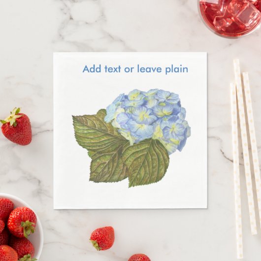 Blue Hydrangea Napkins Serviette (Beispiel)