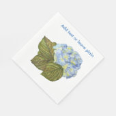 Blue Hydrangea Napkins Serviette (Ecke)