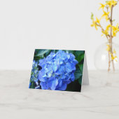 Blue Hydrangea Note Card Karte (Gelbe Blume)