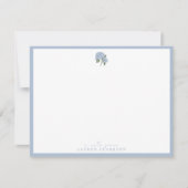 Blue Hydrangea Note Card Mitteilungskarte (Vorderseite)