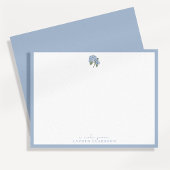 Blue Hydrangea Note Card Mitteilungskarte