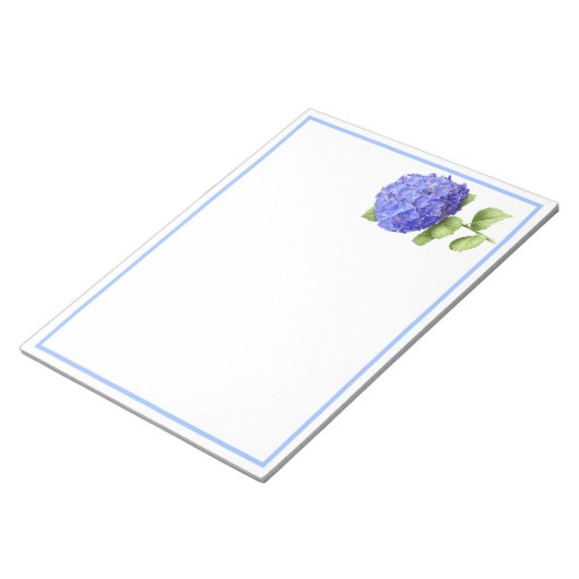 Blue Hydrangea Notizblock (angewinkelt)
