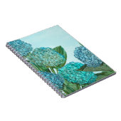 Blue Hydrangea Notizblock (Rechte Seite)