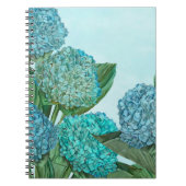 Blue Hydrangea Notizblock (Vorderseite)