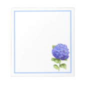 Blue Hydrangea Notizblock (Vorderseite)
