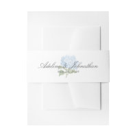 Blue Hydrangea Paare Name und Hochzeitstag