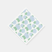 Blue Hydrangea Paper Napkins Serviette (Ecke)