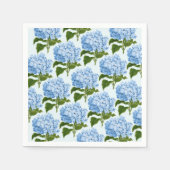 Blue Hydrangea Paper Napkins Serviette (Vorderseite)