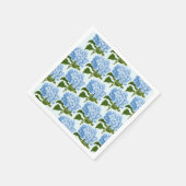 Blue Hydrangea Paper Napkins Serviette (Ecke)