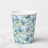 Blue Hydrangea Pappbecher (Vorderseite)