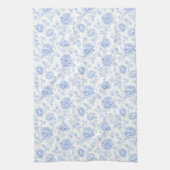 Blue Hydrangea Pattern Watercolor Floral Botanical Geschirrtuch (Vertikal)
