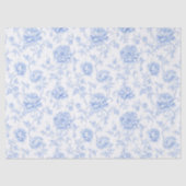 Blue Hydrangea Pattern Watercolor Floral Botanical Seidenpapier (Vorderseite)