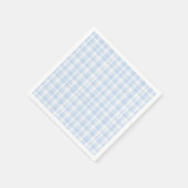 Blue Hydrangea Pattern Watercolor Floral Botanical Serviette (Ecke)