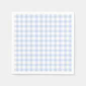 Blue Hydrangea Pattern Watercolor Floral Botanical Serviette (Vorderseite)