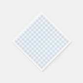 Blue Hydrangea Pattern Watercolor Floral Botanical Serviette (Ecke)