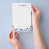Blue Hydrangea Personalisiert Stationery Paper Flyer (Handgriff)